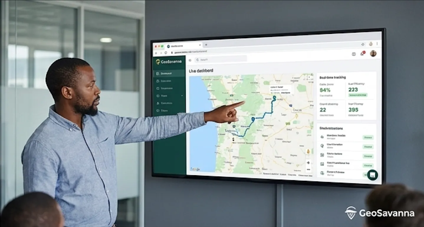 Engineer walking through a live fleet dashboard.